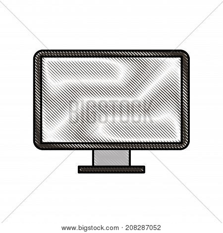 screeen monitor of computer device technology vector illustration
