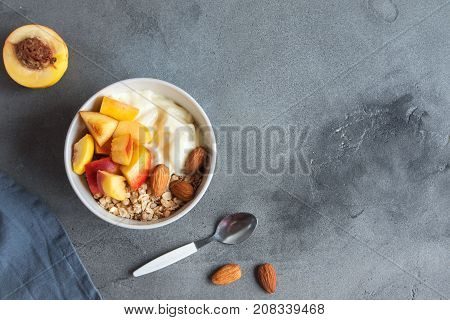 Oatmeal And Fruit Breakfast Bowl