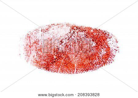 Red Bloody Thumb Print