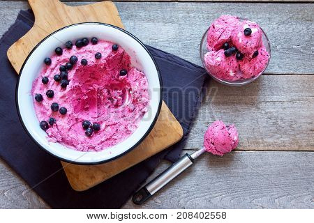 Homemade Berry Ice Cream
