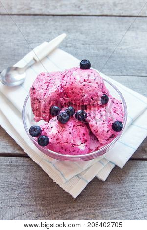 Homemade Berry Ice Cream