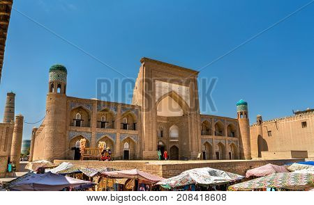Kutlug Murad Inaq Madrasah at Itchan Kala, Khiva. UNESCO heritage site in Uzbekistan