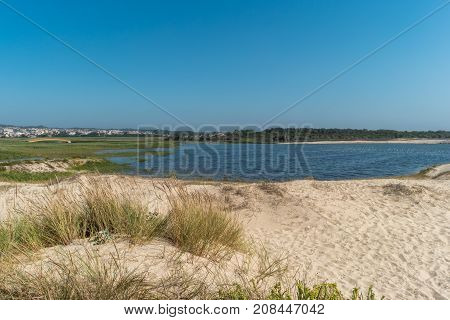 Barrinha in Esmoriz natural laggon in Ovar - Portugal.