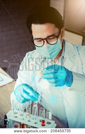 scientist working in science and chemical for health