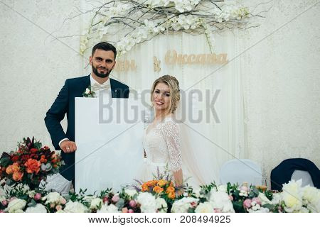 The Bridegroom Celebrates Her Marriage In The Restaurant