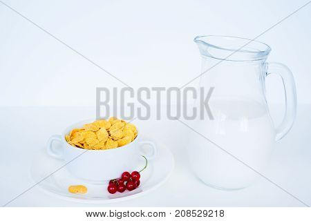 Image of different healthy food made of weat