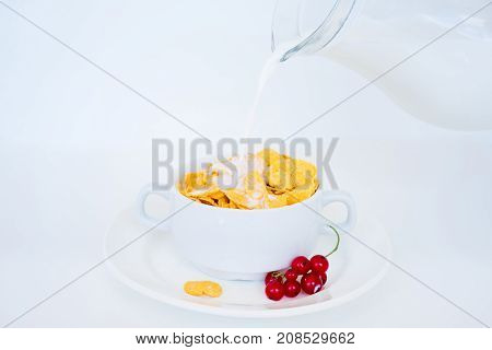 Image of different healthy food made of weat