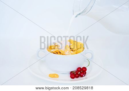 Image of different healthy food made of weat
