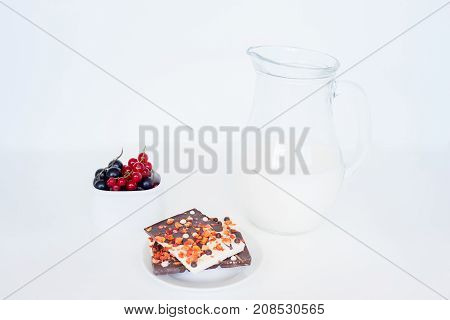 Image of different healthy food made of weat
