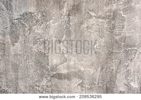 Texture Of Gray Concrete Wall. Parget Of Interior Design