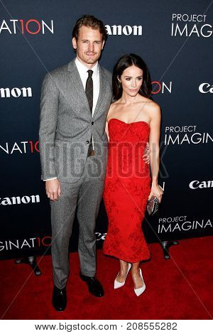 NEW YORK- OCT 24: Actors Josh Pence and Abigail Spencer attend the premiere of Canon's 'Project Imaginat10n' Film Festival at Alice Tully Hall at Lincoln Center on October 24, 2013 in New York City.
