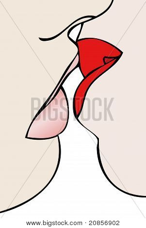 Beso lésbico
