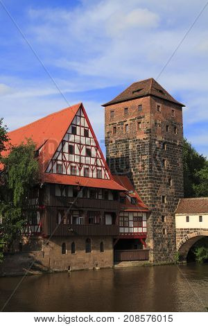 Panoramic View Of Old Town In Nuremberg