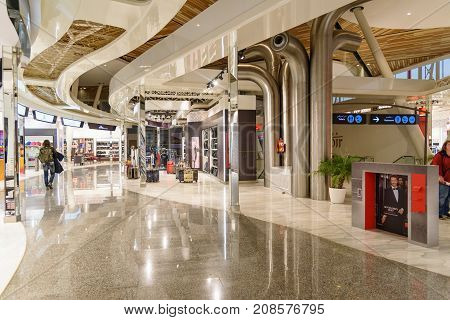 Departure Hall Of Menara Airport In Marrakesh. Morocco