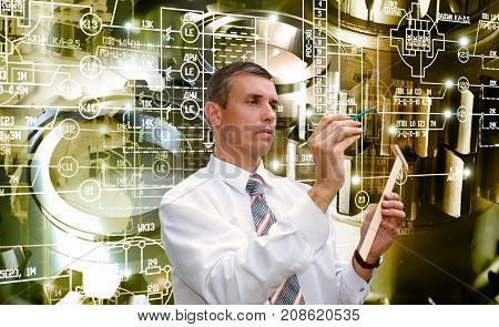 Engineer. manufacturing engineering designing. industrial technology. construction