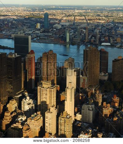 Manhattan i skumringen