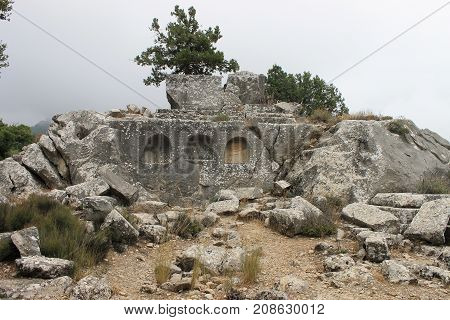 Termessos ruins an ancient city in the historical area of ​​Pisidia