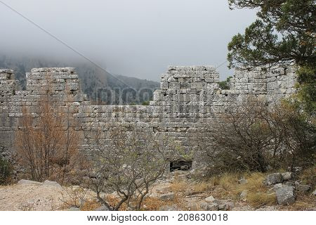 Termessos ruins an ancient city in the historical area of ​​Pisidia
