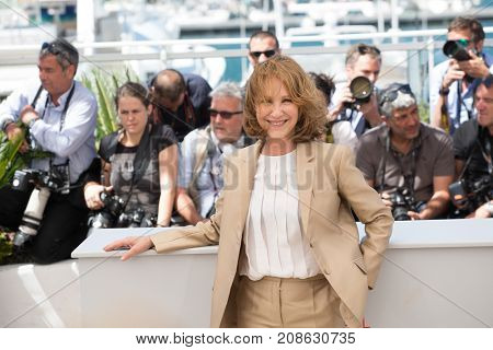 CANNES, FRANCE - MAY 19, 2016:  Nathalie Baye attends the 'It's Only The End Of The World (Juste La Fin Du Monde)'  photocall. 69th annual Cannes Film Festival at the Palais des Festivals