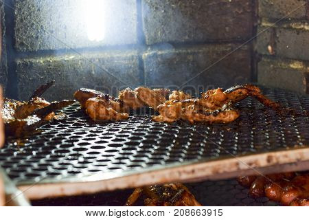 Brazilian Meat Grilling At A Churrasco