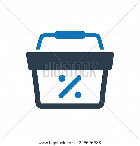 Beautiful, meticulously designed shopping discount  Icon. 