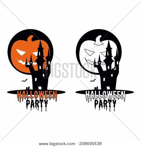Halloween Party Happy pumpkin style poster vector