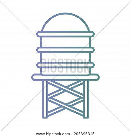 line water tank container reserve vector illustration