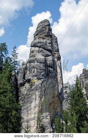 Adrspach Rock Town. Rocky town in Adrspach - National Nature Reserve in the Czech Republic
