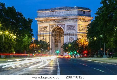 The Triumphal Arch is one of the most famous monuments in Paris. It honors those who fought and died for France.
