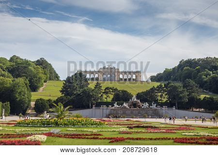 Gloriette Schonbrun palace, Vienna Austria 1.july 2017