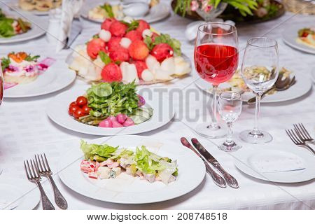 Banquet - tablewear and celebratory meal, interior photo
