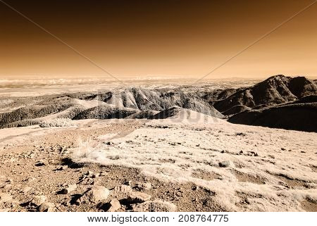 Mountain Panorama View From Volovec In Slovakia