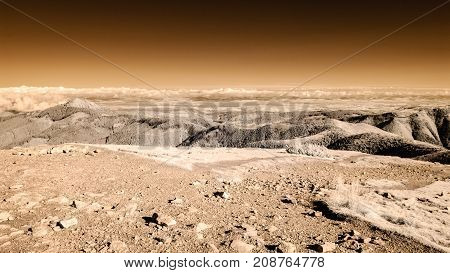 Mountain Panorama View From Volovec In Slovakia