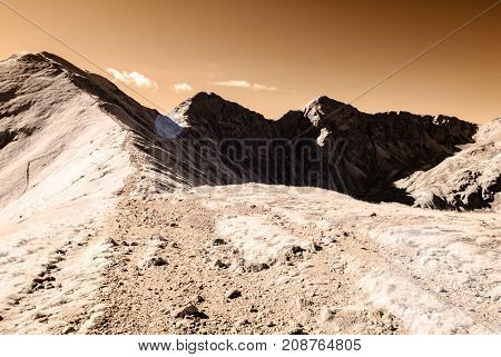 Mountain Panorama View From Volovec In Slovakia