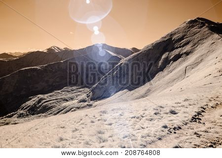 Mountain Panorama View From Volovec In Slovakia