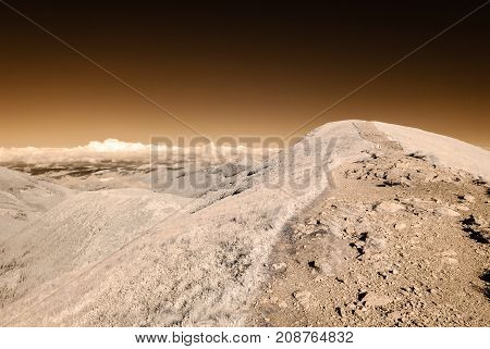 Mountain Panorama View From Volovec In Slovakia
