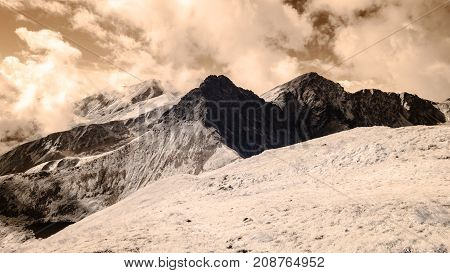 Mountain Panorama View From Volovec In Slovakia