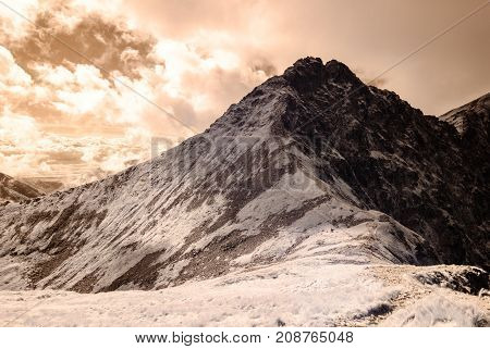 Mountain Panorama View From Volovec In Slovakia