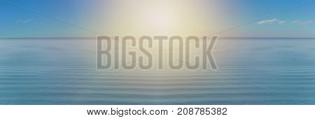 Panorama of sea waves on the background