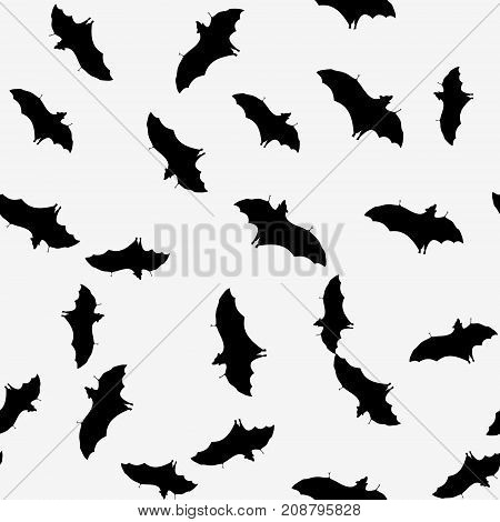 Seamless Pattern With Bats