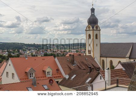 View from near to the Blasturm in Schwandorf