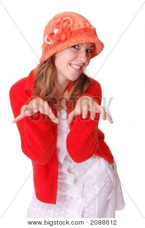 Mädchen rot