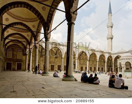 Indre retten af Blue Mosque