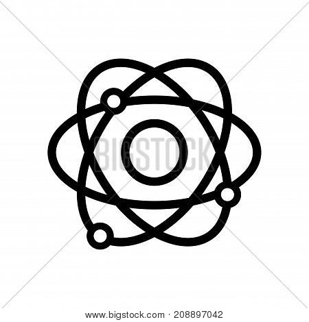 line physics orbit atom chemistry education vector illustration