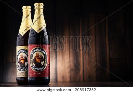 Bottles Of Franziskaner Weissbier