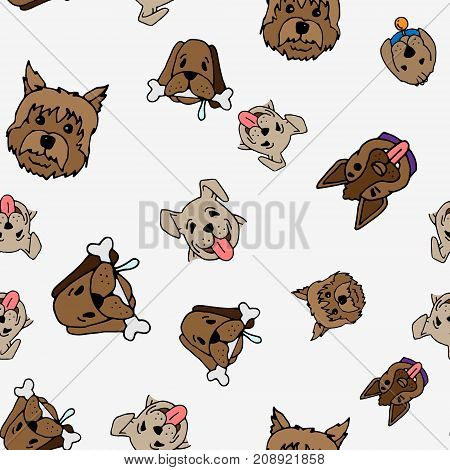 Dog Set Vector Illustration