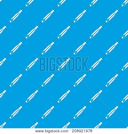 Clearomizer pattern repeat seamless in blue color for any design. Vector geometric illustration