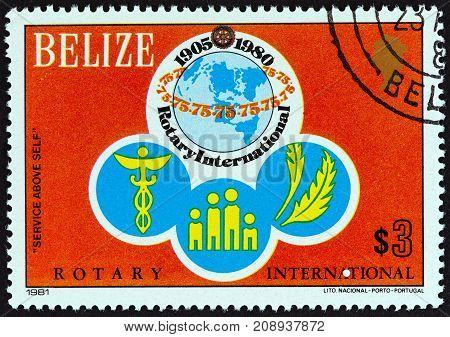 BELIZE - CIRCA 1981: A stamp printed in Belize from the 