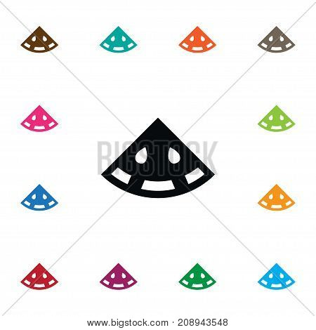 Seedy Vector Element Can Be Used For Seed, Watermelon, Food Design Concept.  Isolated Food Icon.