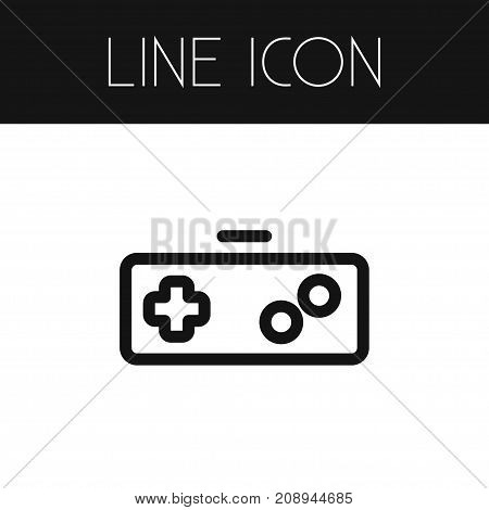 Gamer Vector Element Can Be Used For Joystick, Keypad, Gamer Design Concept.  Isolated Keypad Outline.